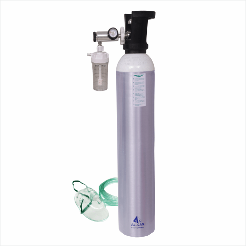 oxykit portable oxygen cylinder kit 1500 liters aluminium